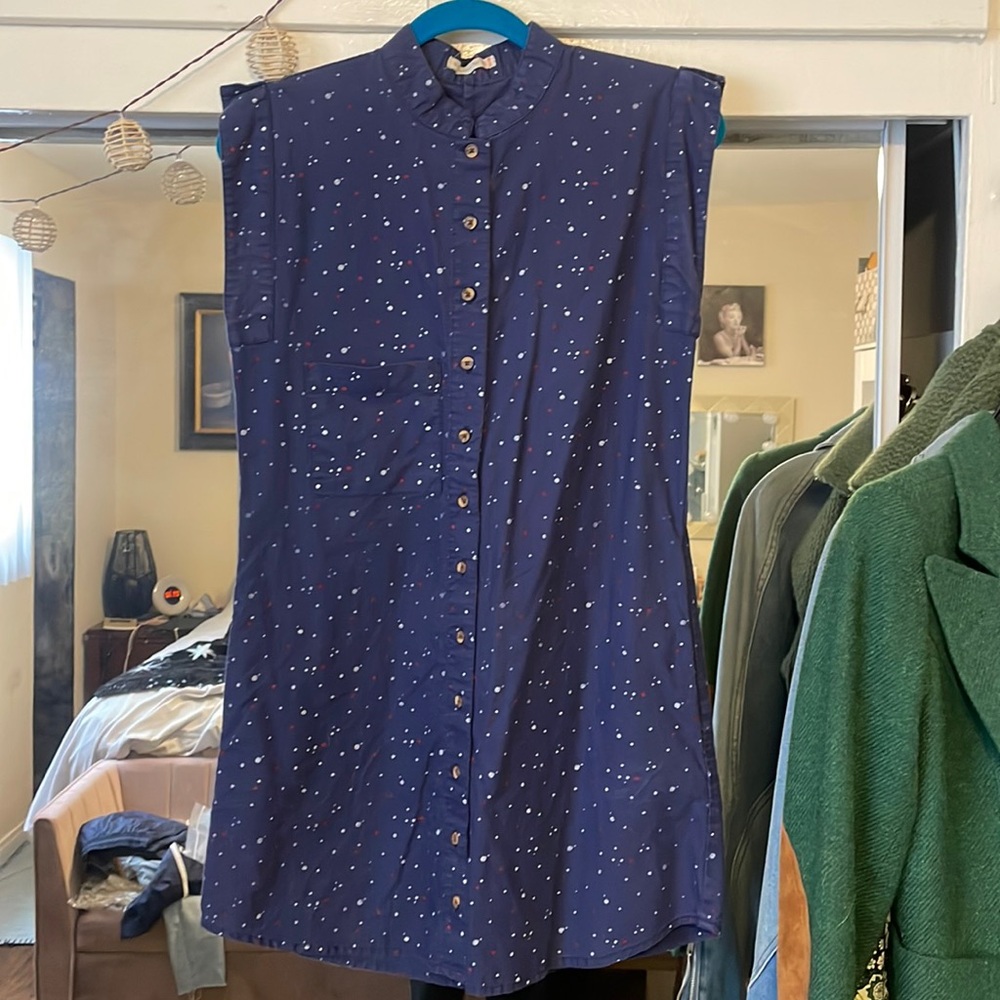 Alternative Blue Dot Mini Dress
